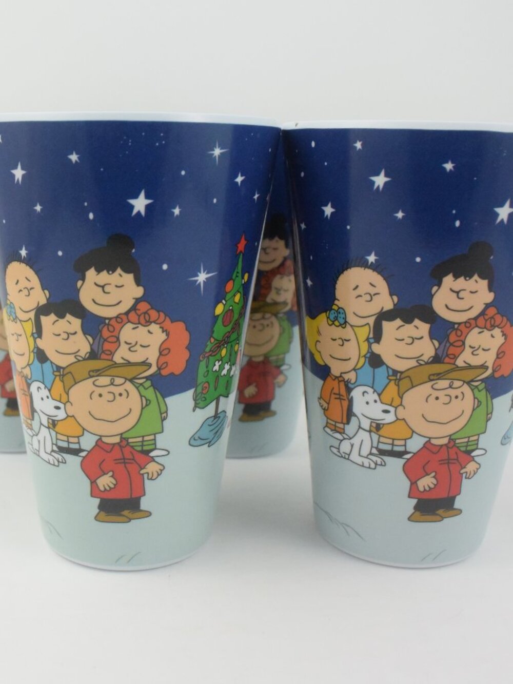 Peanuts Christmas Melamine Tumblers, Set of 4